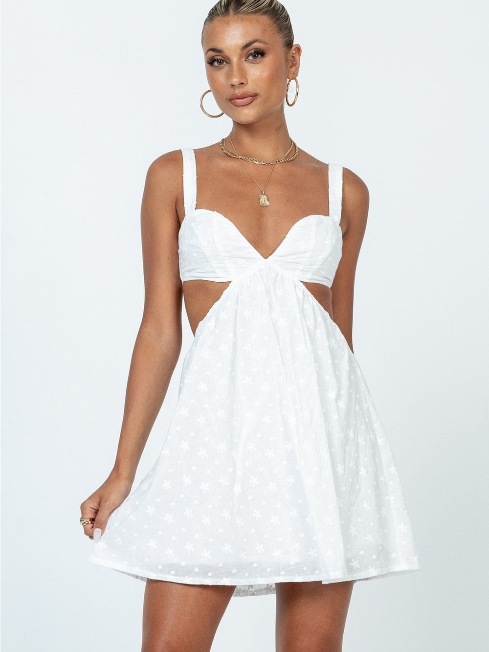 Princess Polly • NWOT Khalia Mini Dress White